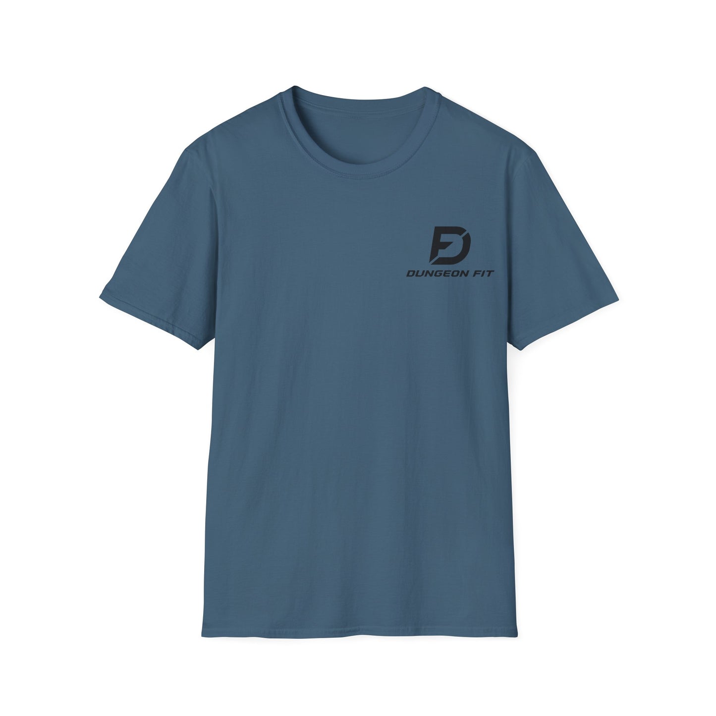 Dungeon Fit Softstyle T-Shirt - Gym Vibes Dumbbells Headphones