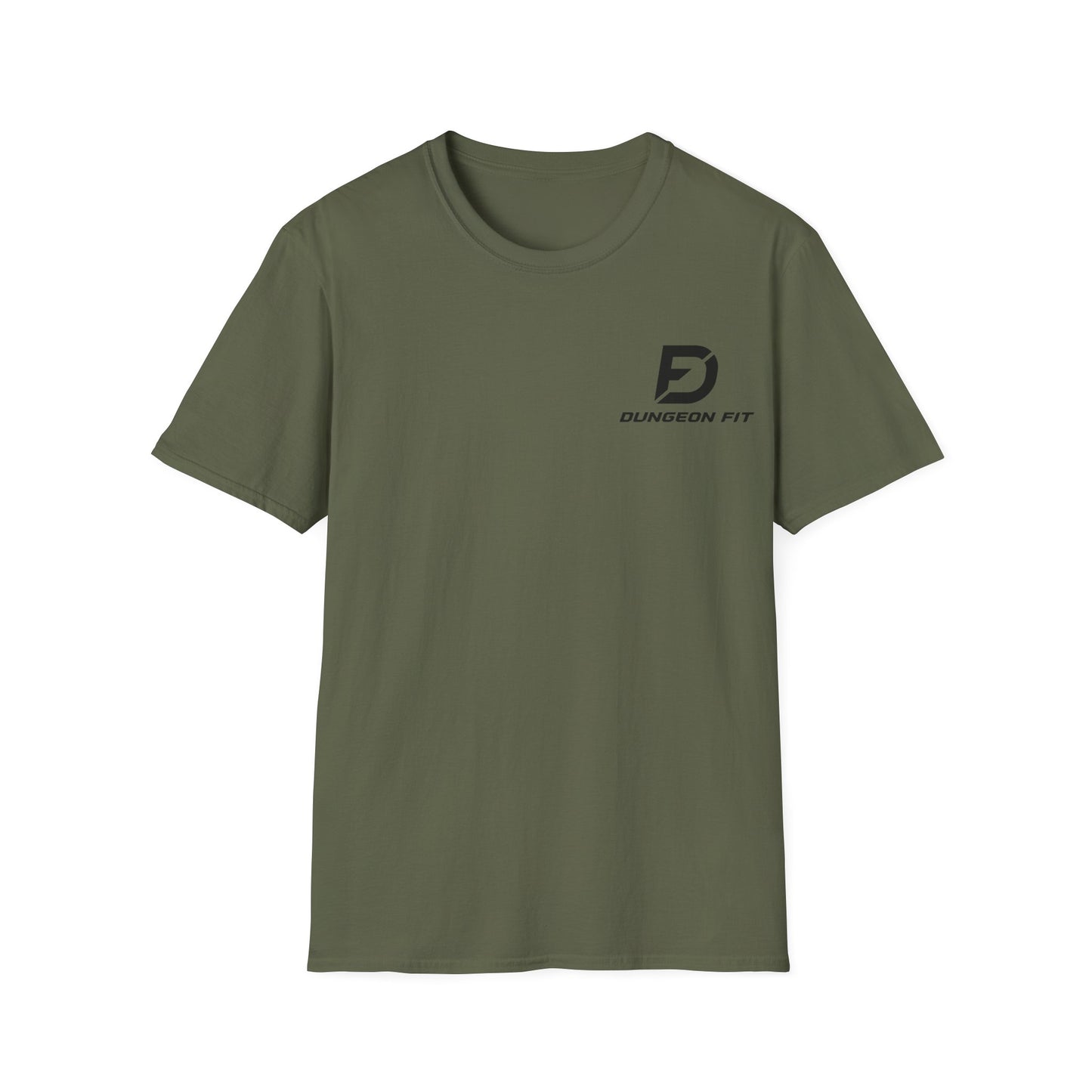 Dungeon Fit Softstyle T-Shirt - Gym Vibes Dumbbells Headphones