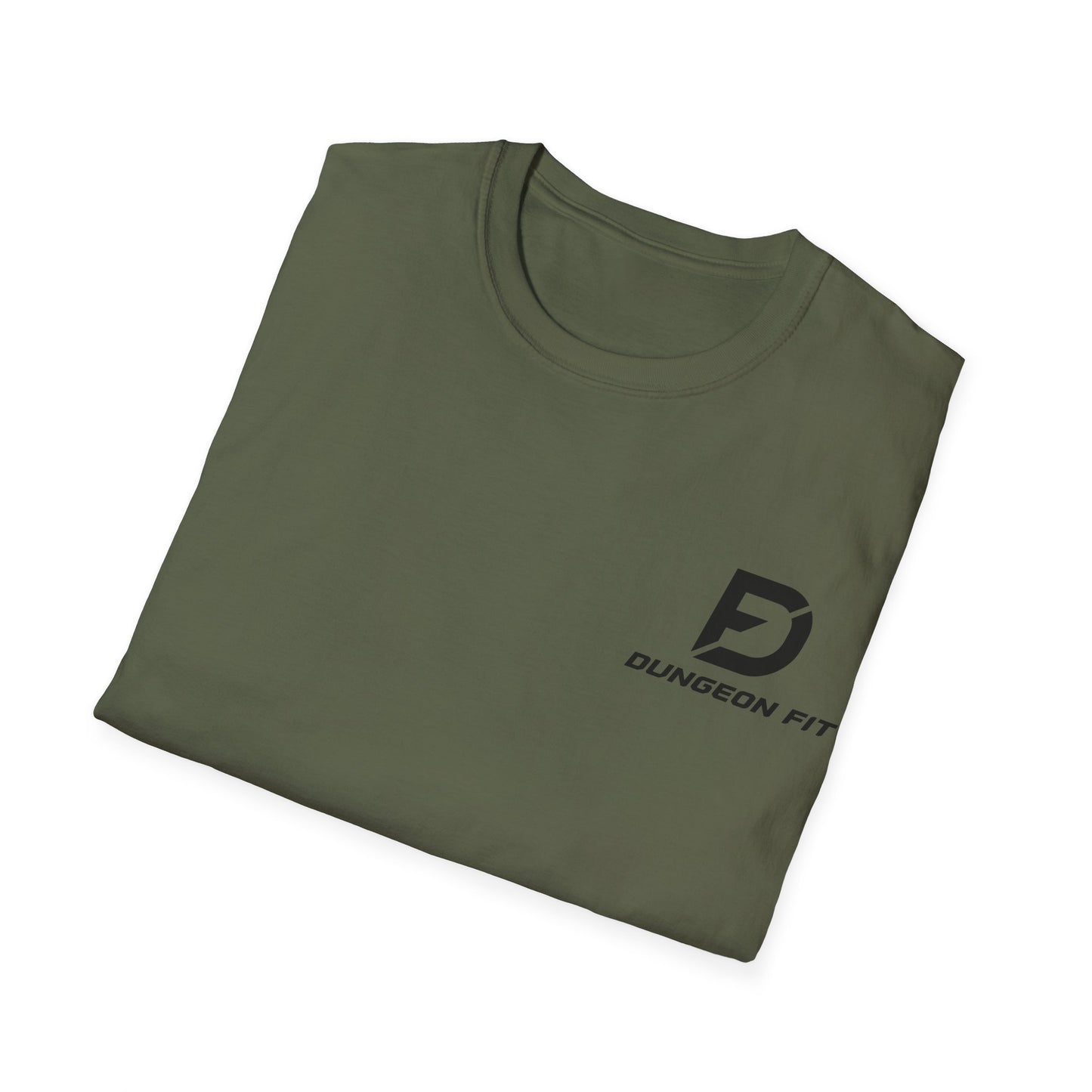 Dungeon Fit Softstyle T-Shirt - Gym Vibes Dumbbells Headphones