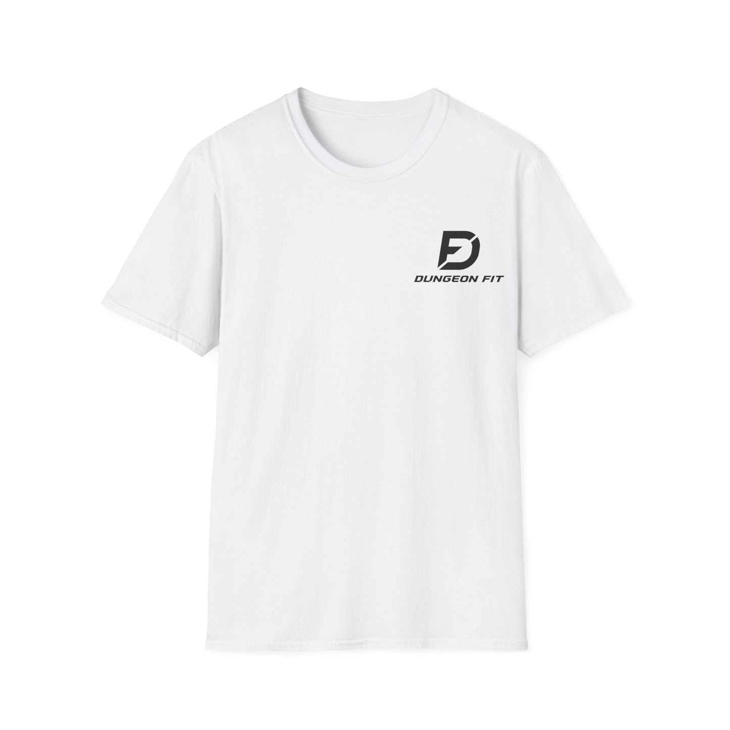 Dungeon Fit Softstyle T-Shirt - Gym Vibes Dumbbells Headphones
