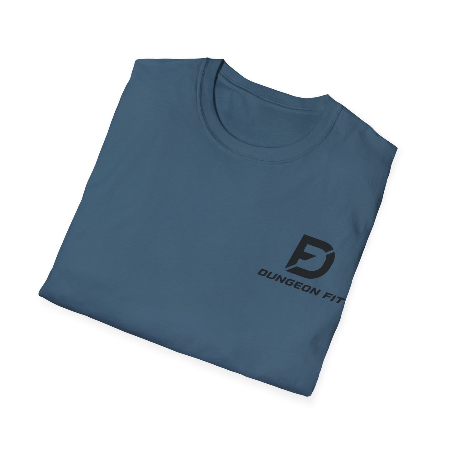 Dungeon Fit Softstyle T-Shirt - Gym Vibes Dumbbells Headphones