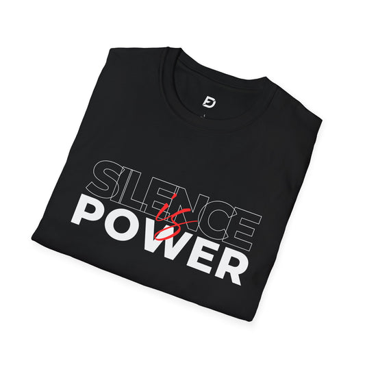 "DF Silence is Power" Unisex T-Shirt, Silence & Power Graphic Tee, Casual Wear, Gift for Activists, Everyday Statement Shirt